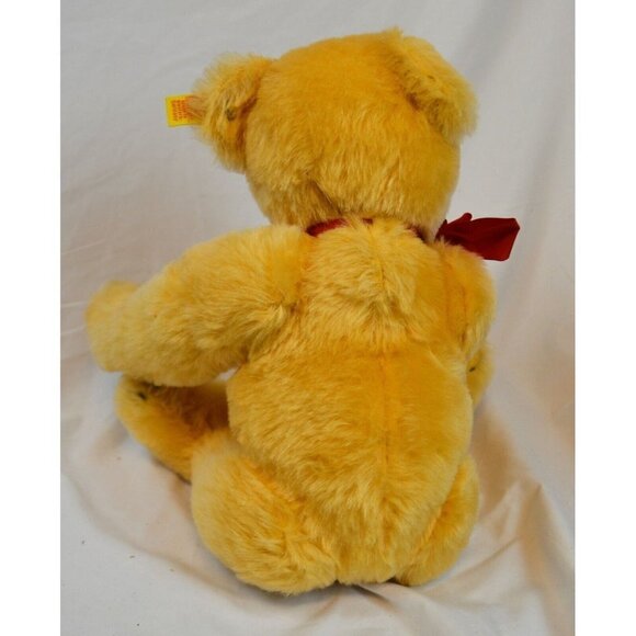 Steiff 1909 Gold Teddy Bear Replica 1984-1986 14" Original Tags +Growler Signed - Picture 5 of 6